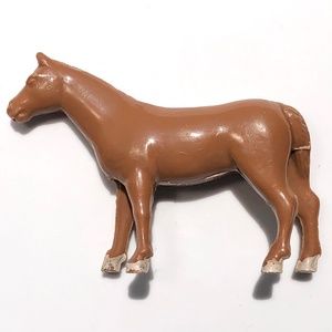 Plasticville 1606 horse 1959 Lionel General Flat Car vintage Barnyard Animals